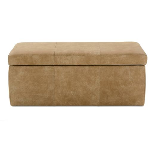 Picture of Remy 45" x 28" Rectangle Leather Storage Ottoman